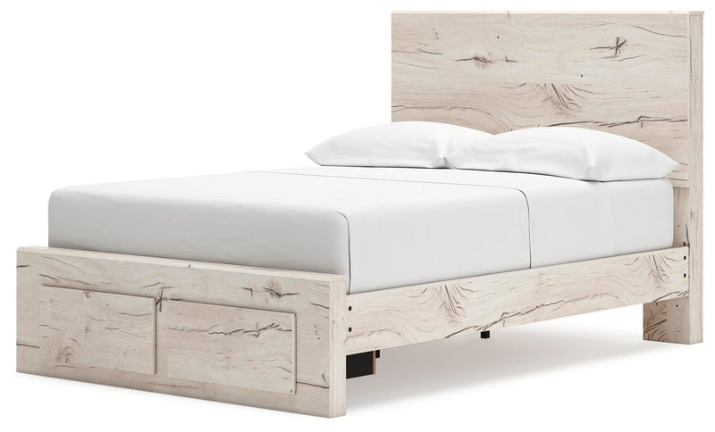 Lawroy Full Panel Storage Bed, Dresser, Mirror and Nightstand