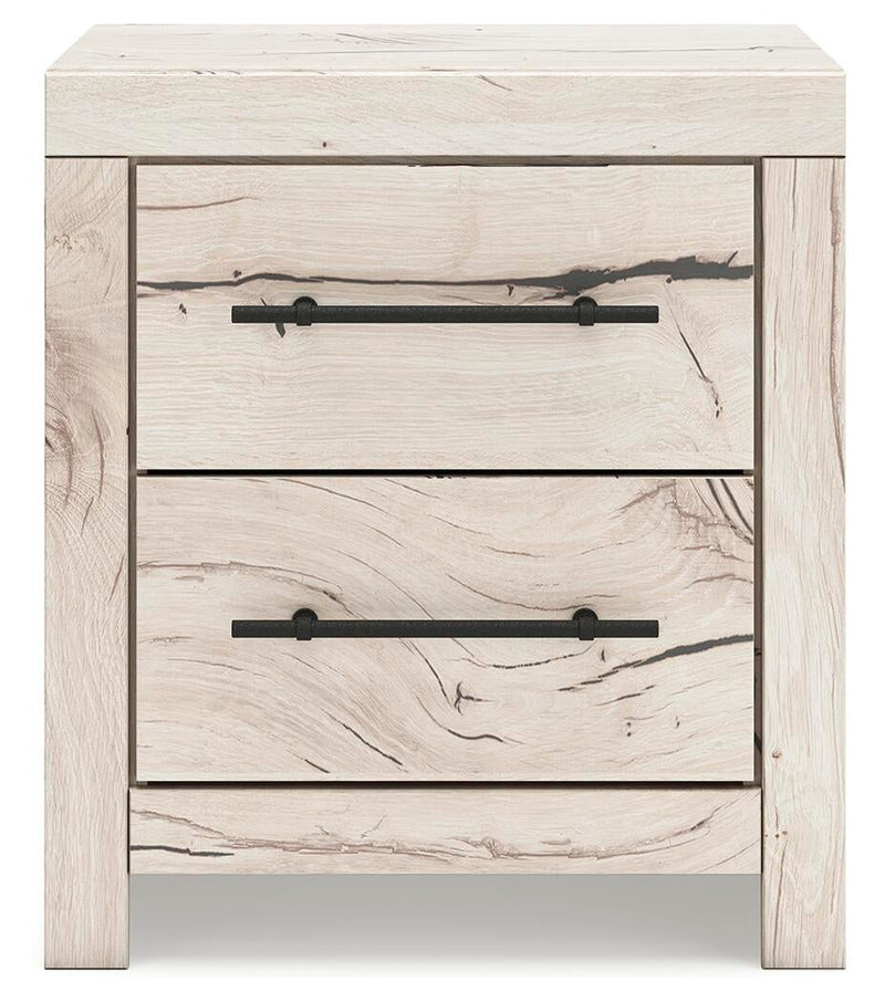 Lawroy Queen Panel Bed with Storage, Dresser, Mirror and Nightstand