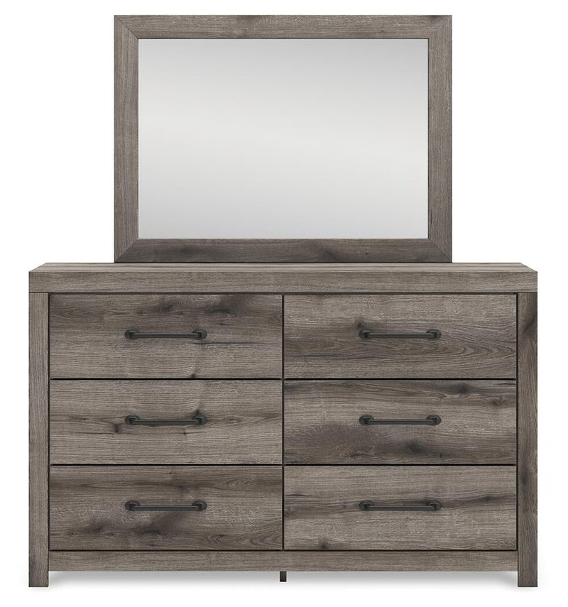 Urbanoore Full Panel Bed, Dresser, Mirror and Nightstand