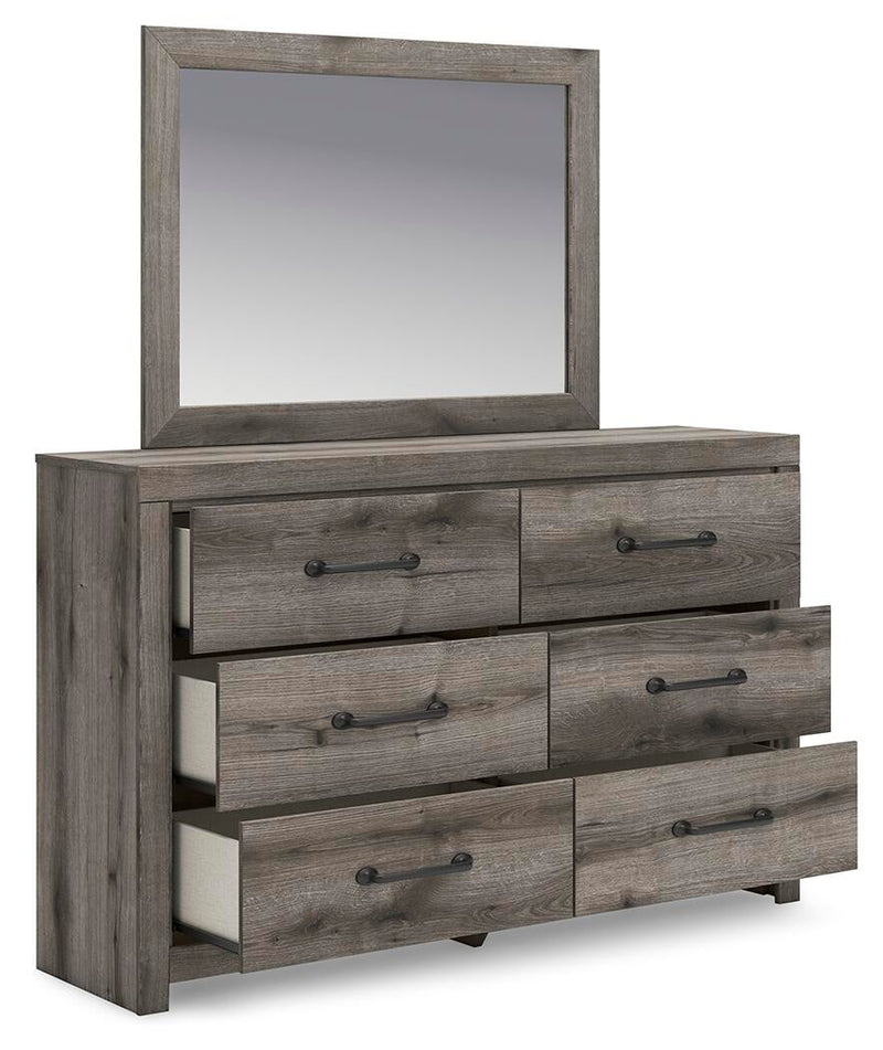 Urbanoore King Panel Bed, Dresser, Mirror and Nightstand