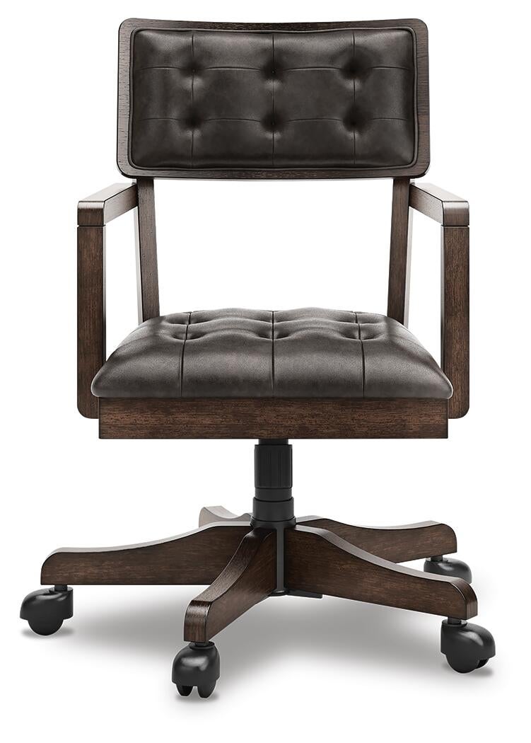 Breckington Home Office Desk with Chair and Storage
