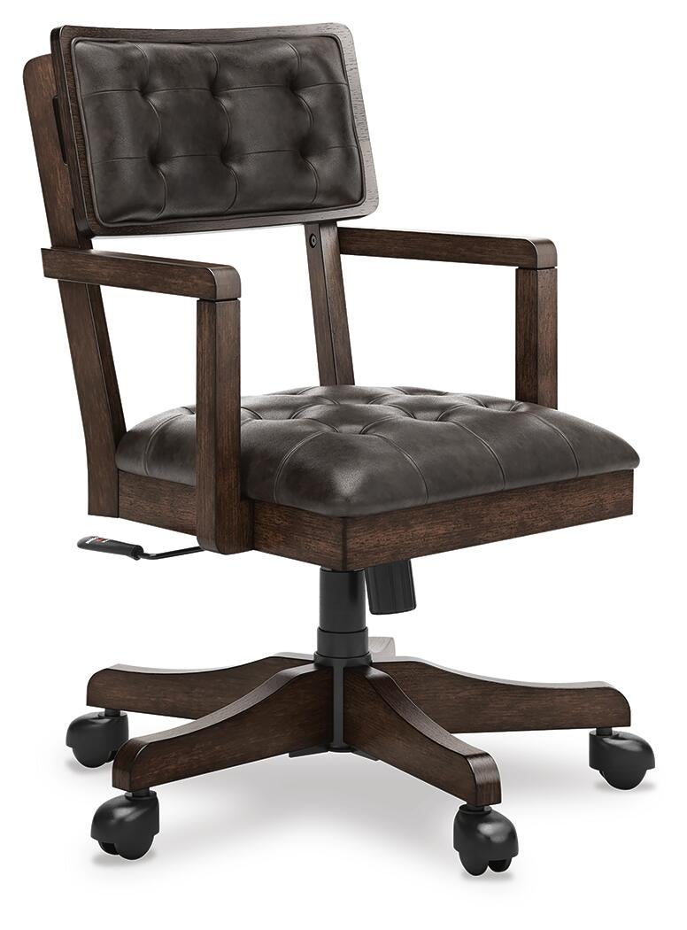 Breckington Home Office Desk with Chair and Storage