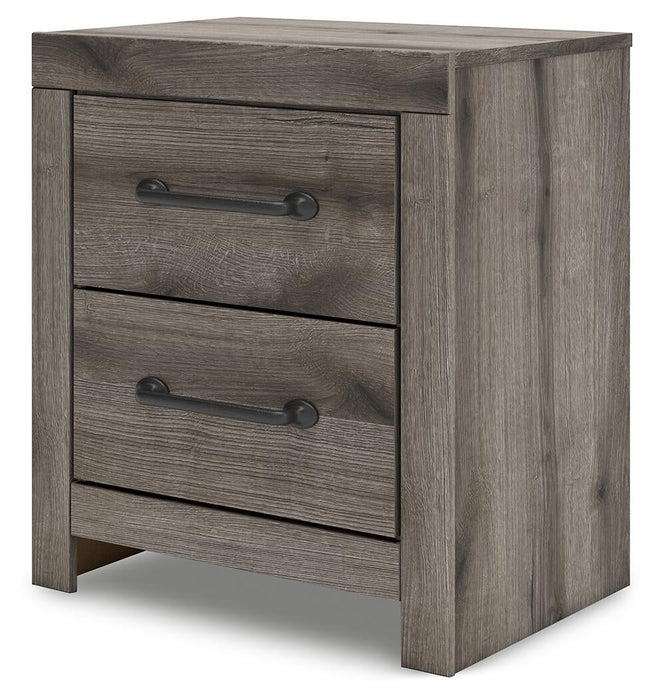 Graystorm Twin Panel Bed, Dresser, Mirror and Nightstand