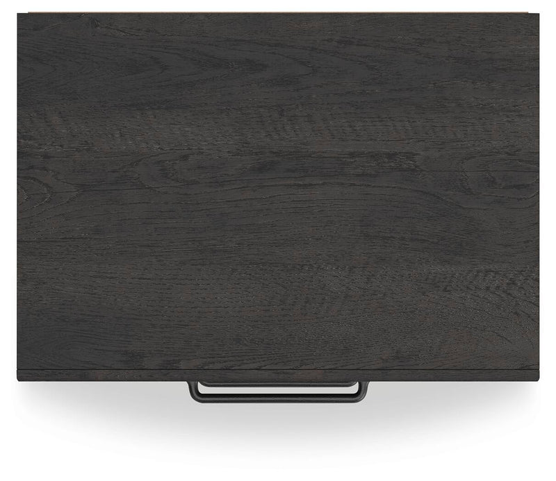 Delmorta Twin Panel Storage Bed, Dresser, Mirror and Nightstand