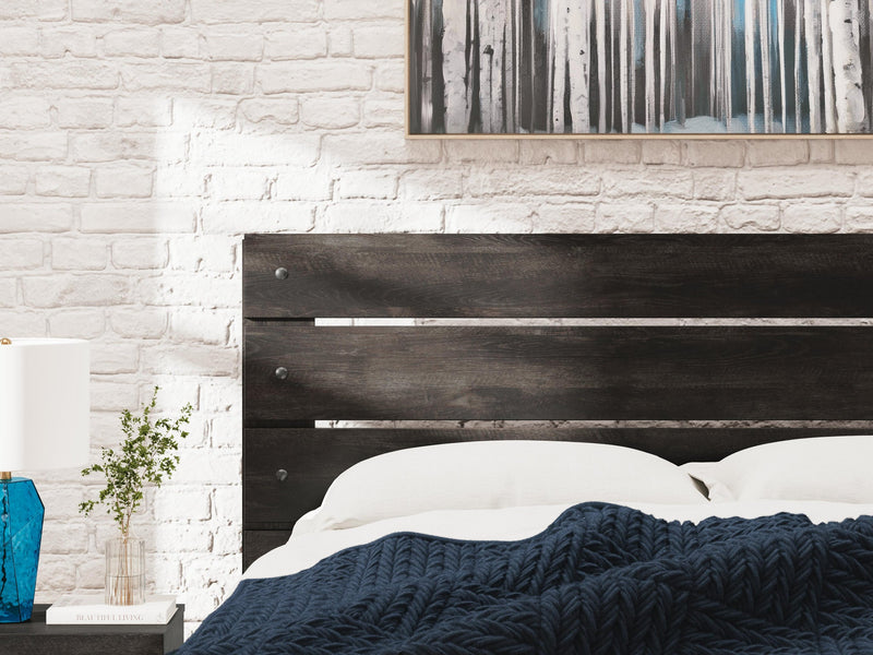 Delmorta Queen Panel Bed, Dresser, Mirror and Nightstand