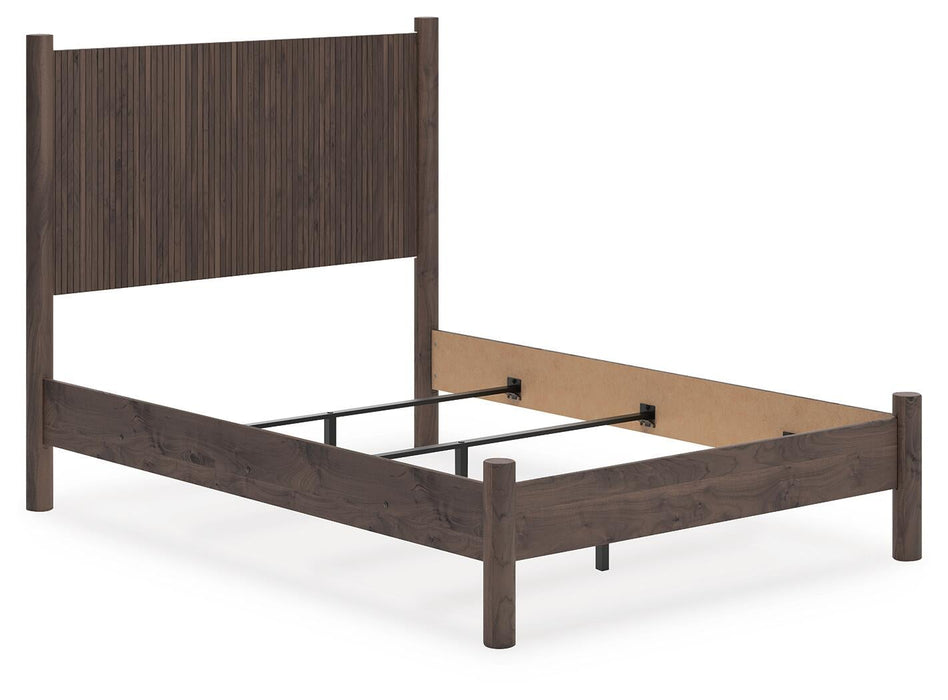 Pamytta Full Panel Bed, Dresser, Mirror, Chest and Nightstand