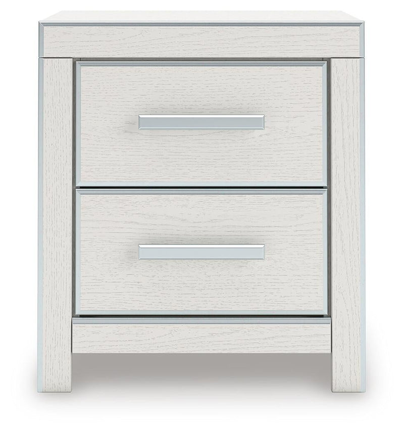 Birmonton King Upholstered Panel Bed, Dresser, Mirror and Nightstand