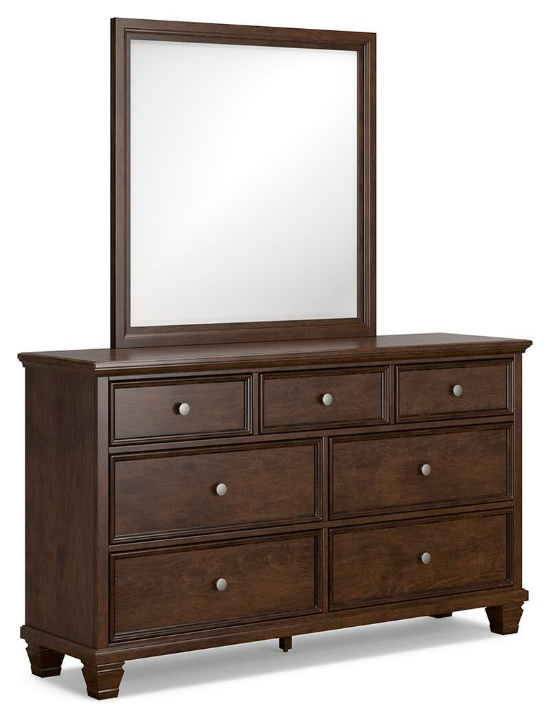 Danabrin California King Panel Storage Bed, Dresser and Mirror