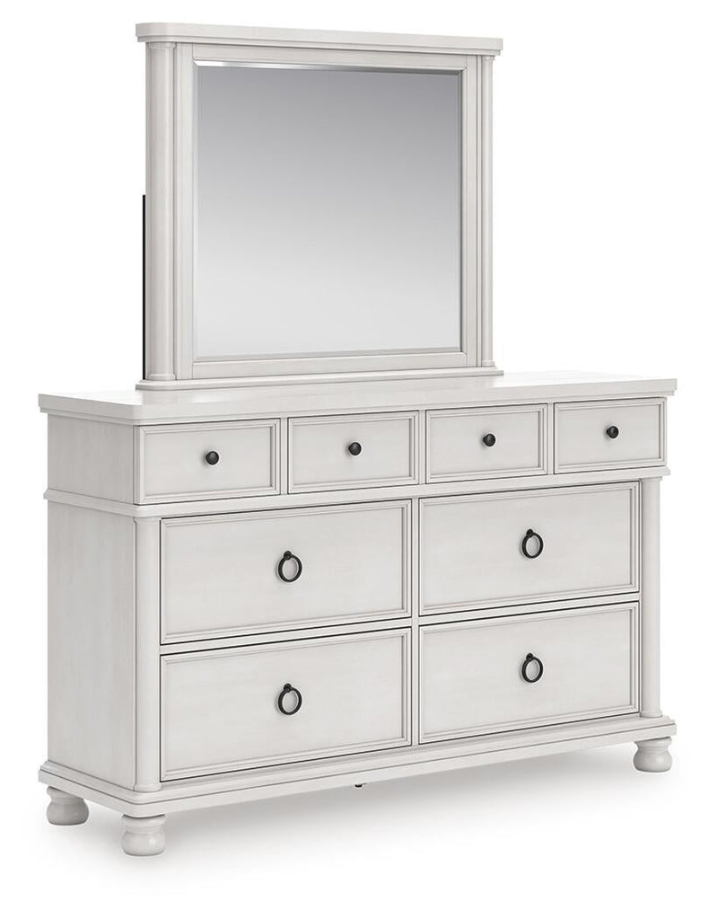Chadworth California King Poster Bed, Dresser and Mirror