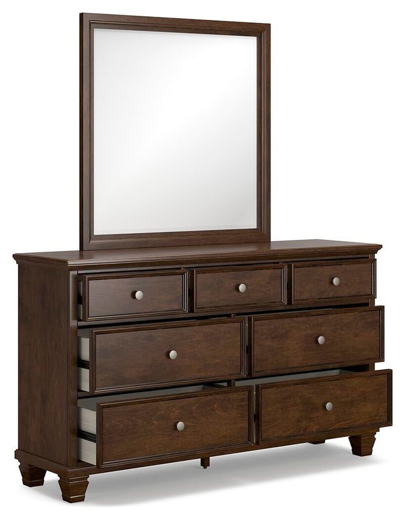 Danabrin Queen Panel Storage Bed, Dresser, Mirror and Nightstand