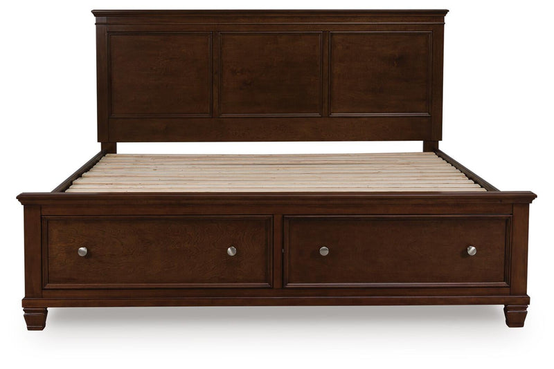 Danabrin King Panel Storage Bed, Dresser and Mirror