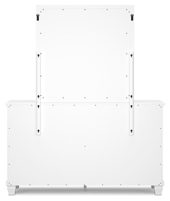 Fortman Full Panel Storage Bed, Dresser and Mirror