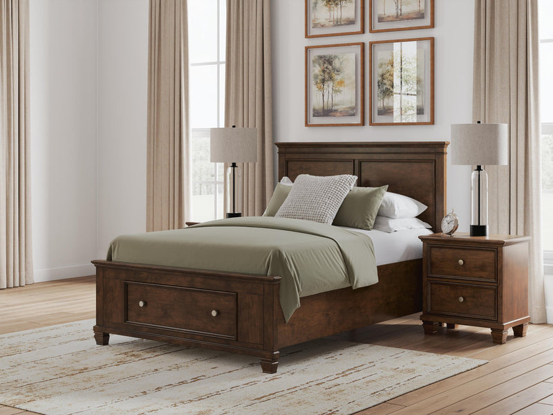 Danabrin Full Panel Storage Bed, Dresser and Mirror