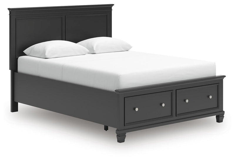 Lanolee Queen Panel Storage Bed, Dresser and Mirror