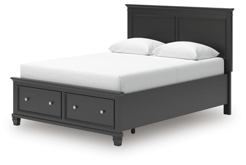 Lanolee Queen Panel Storage Bed, Dresser and Mirror