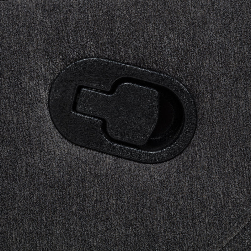 Hamilton Chenille Manual Recliner Charcoal Grey