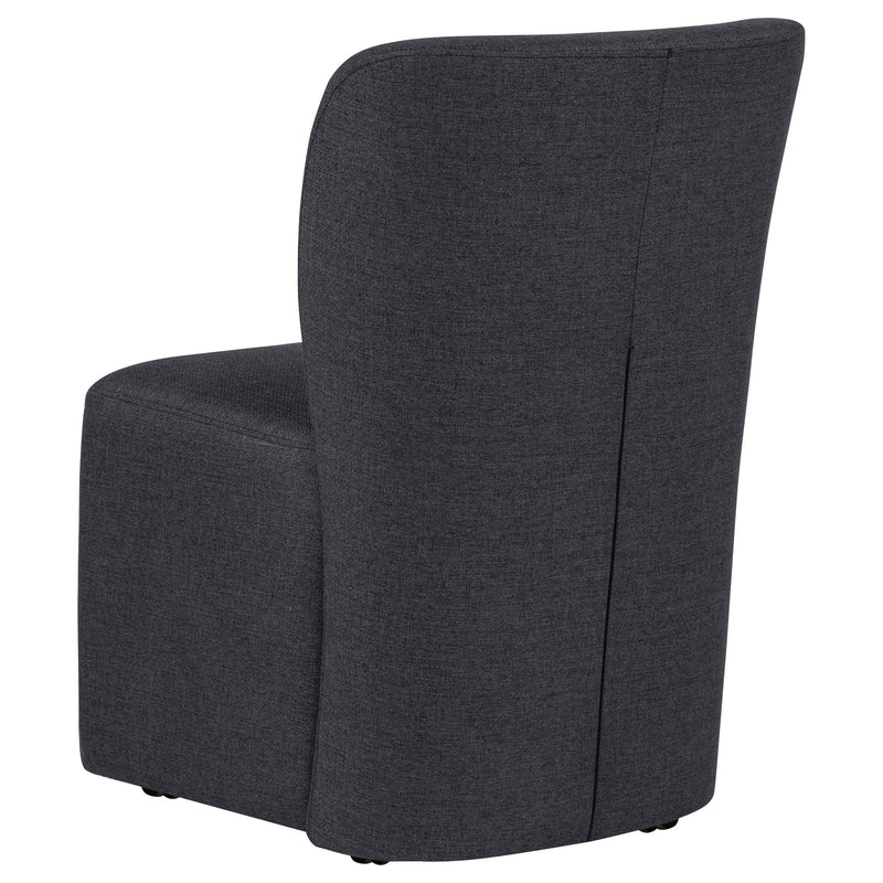 Jaelynn Upholstered Dining Side Chair Charcoal (Set of 2)
