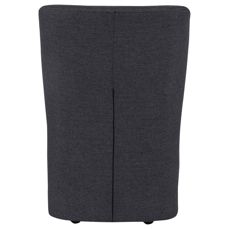 Jaelynn Upholstered Dining Side Chair Charcoal (Set of 2)