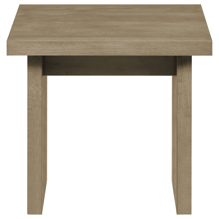 Decker 2-piece Coffee and End Table Set Natural Oak