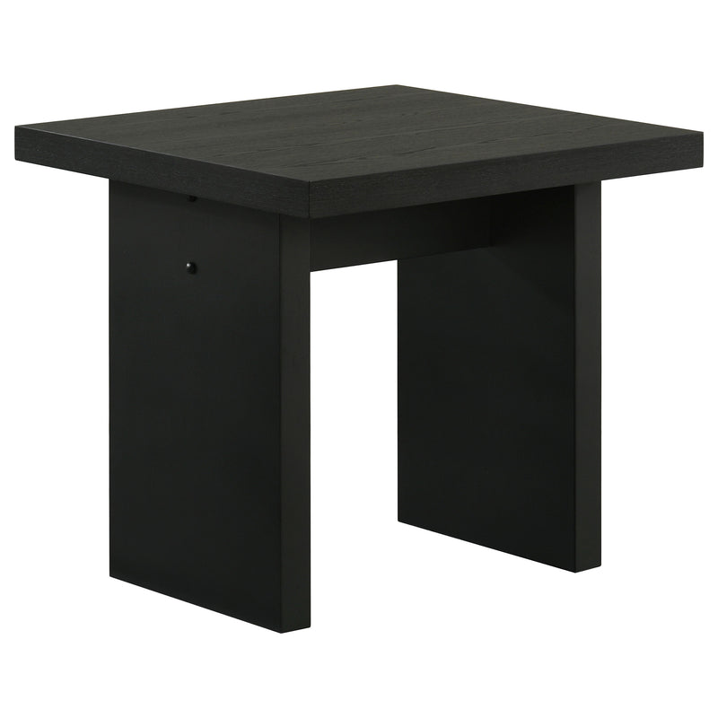 Decker Square Occasional Side End Table Black