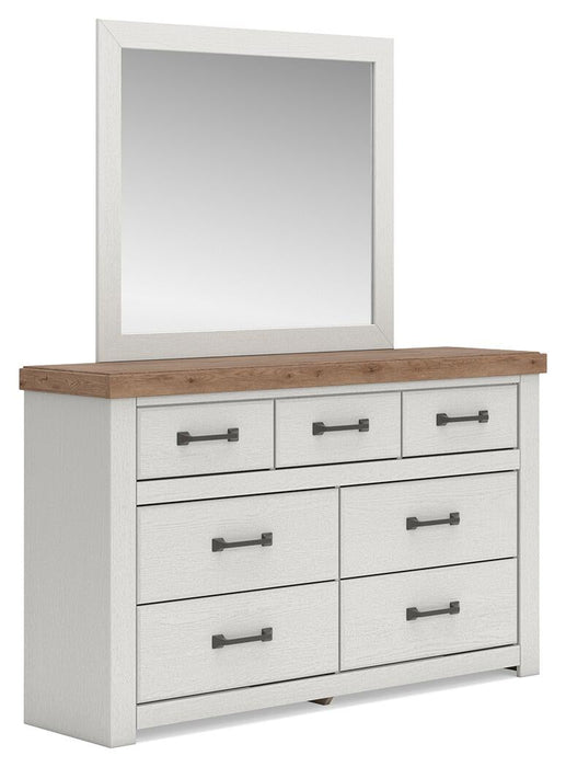 Savonport King Panel Bed with Storage. Dresser, Mirror and Nightstand