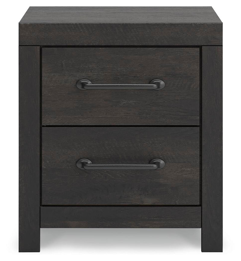 Delmorta Twin Panel Storage Bed, Dresser, Mirror and Nightstand