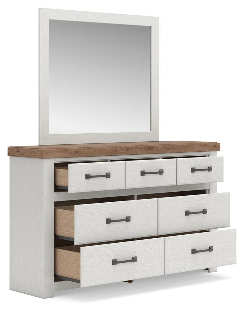 Savonport Full Panel Storage Bed. Dresser, Mirror and Nightstand