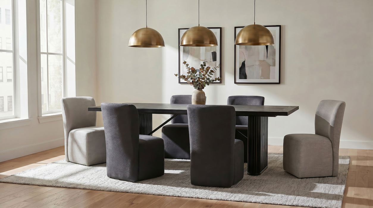 Catherine Rectangular 84-inch Wood Dining Table Black