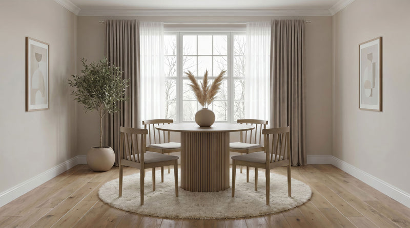 Cullen Dining Side Chair Upholstered Seat Natural Oak (Set of 2)