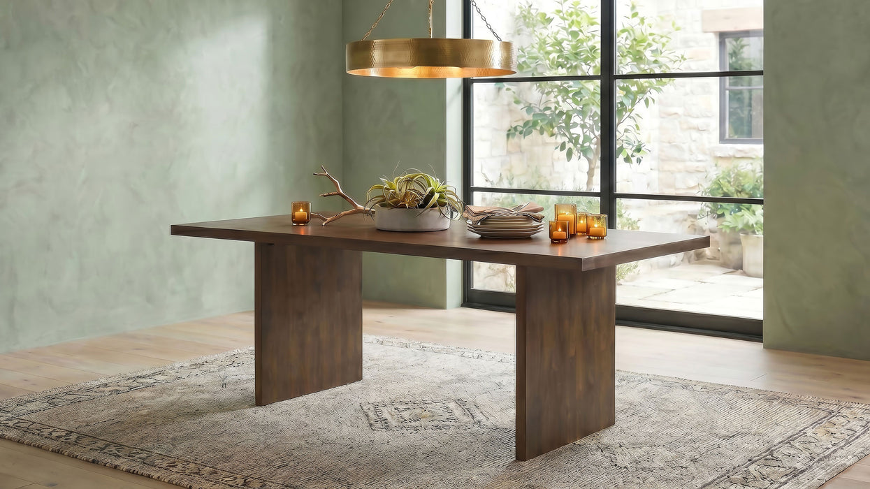 Decker 82-inch Rectangular Wood Dining Table Walnut