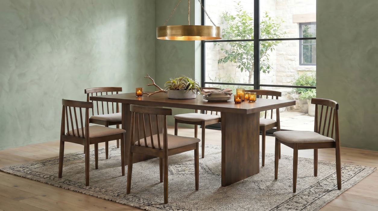 Decker 82-inch Rectangular Wood Dining Table Walnut