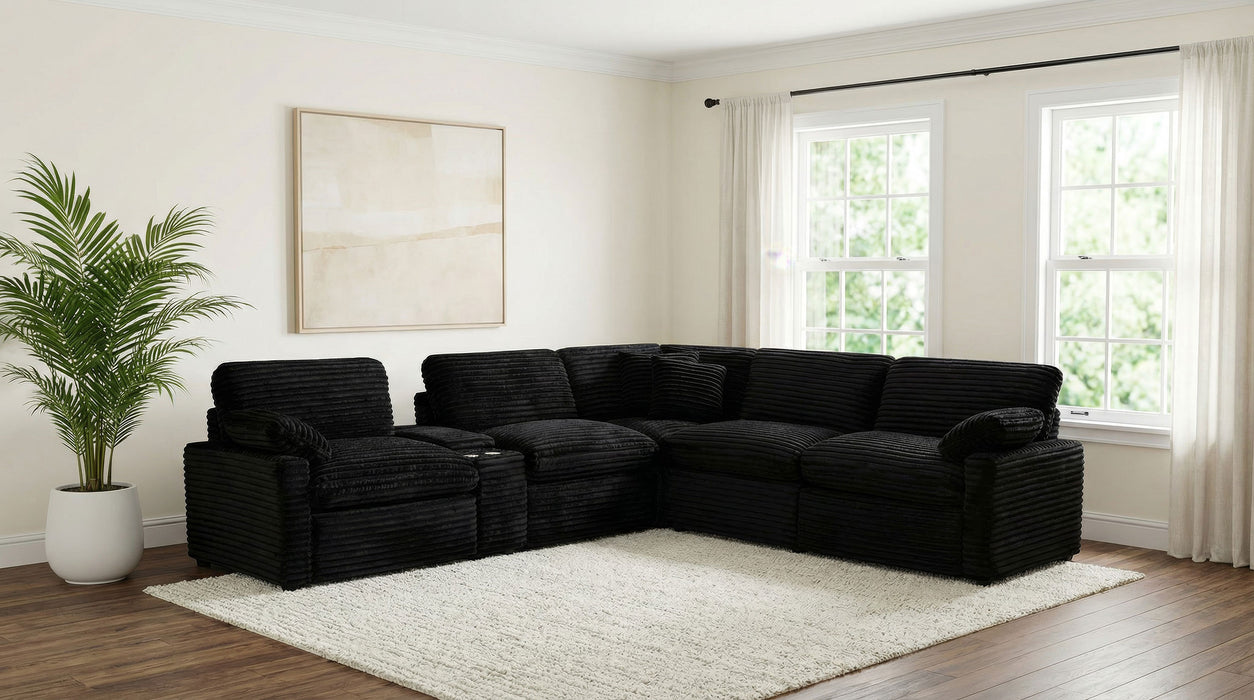 Collins Modular Armless Chair Black