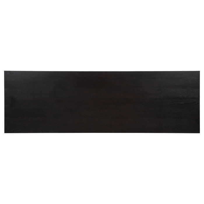Harkes 75-inch 3-drawer Computer Desk with Adjustable Shelf Coffee Bean