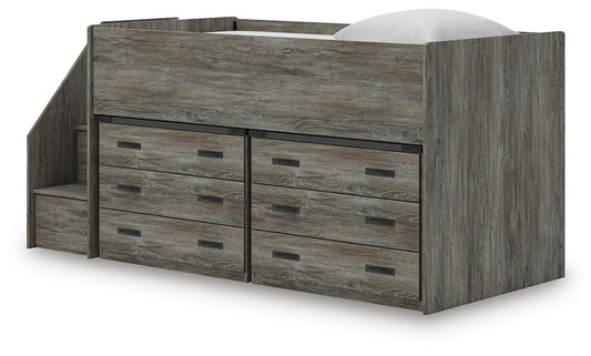 Frandern Twin Loft Bed with Drawer Storage