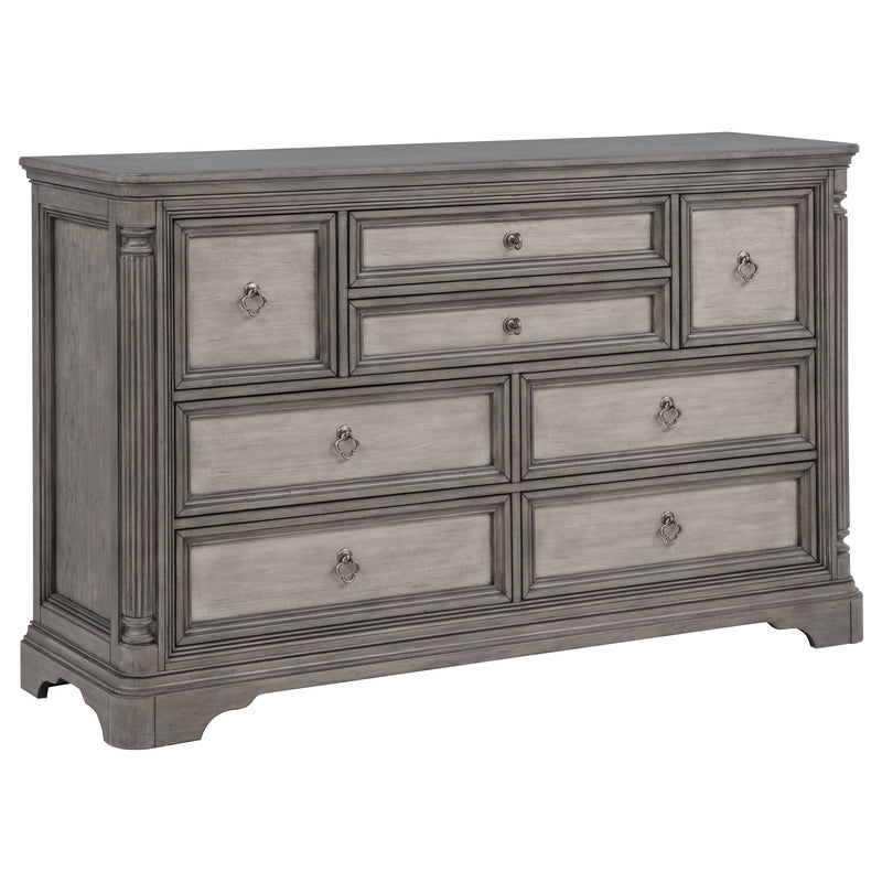 Cresswell 5-piece Eastern King Storage Bedroom Set Weathered Taupe