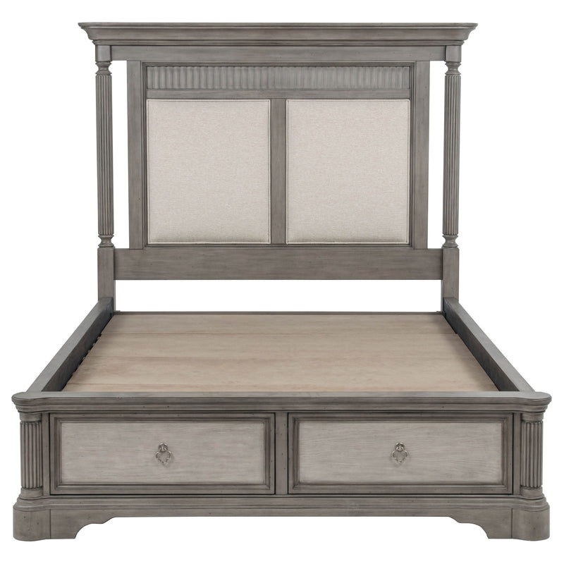 Cresswell 4-piece Queen Storage Bedroom Set Weathered Taupe