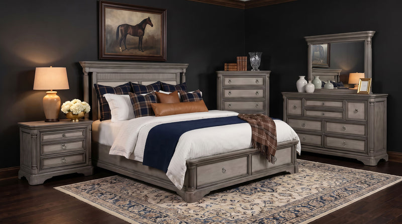 Cresswell 5-drawer Chest of Drawers Weathered Taupe