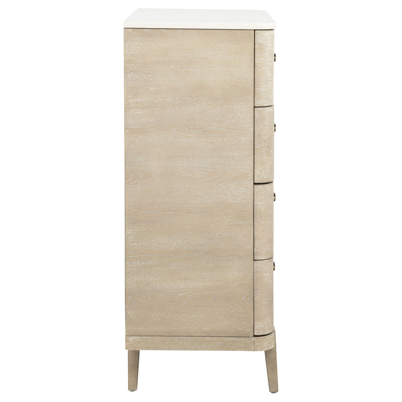 Lucaire 4-drawer Chest of Drawers Sandstone