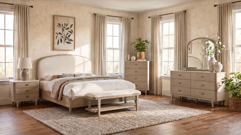Lucaire 4-drawer Chest of Drawers Sandstone