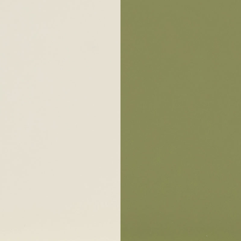 Evren 4-cubby Horizontal Bookcase with Natural Interior Off White