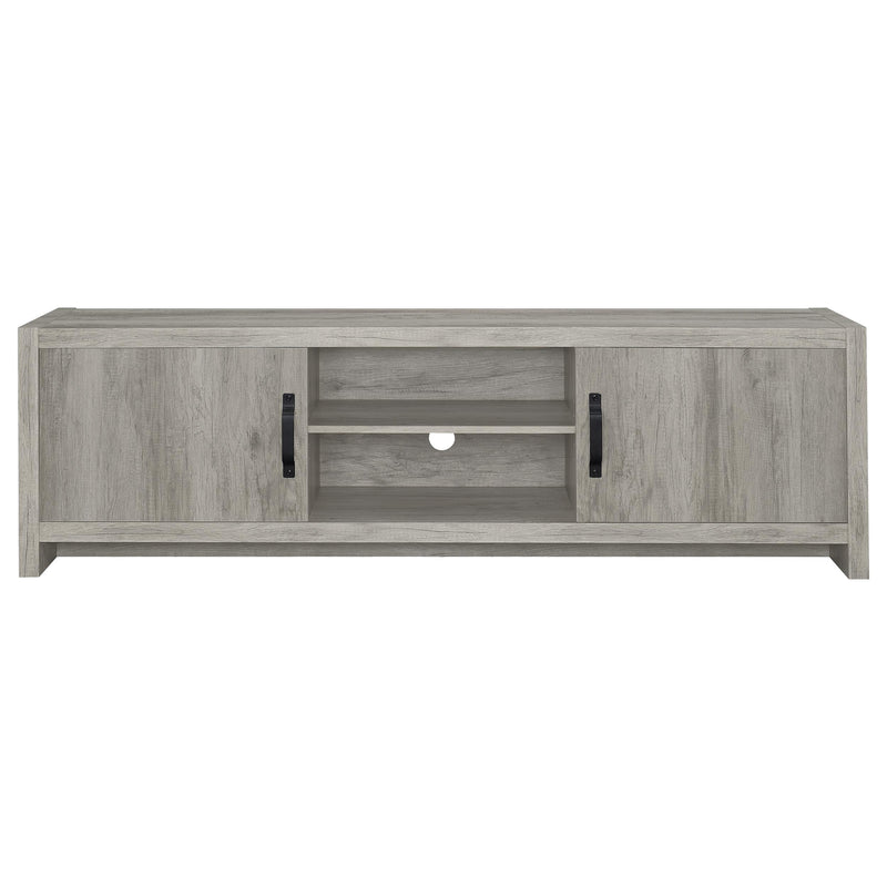 Burke 3-Piece TV Entertainment Center Fits 75-Inch TVs Grey Driftwood