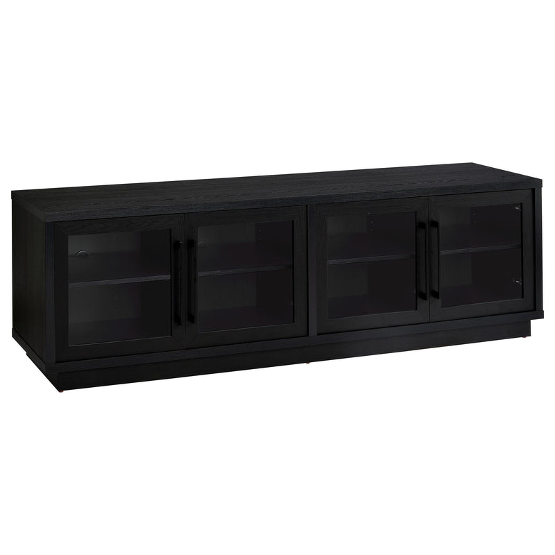 Medina 4-Door TV Stand for TVs up to 85 Inches Black