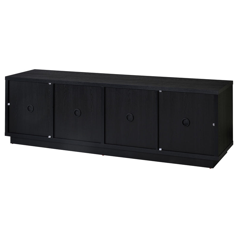 Medina 4-Door TV Stand for TVs up to 85 Inches Black