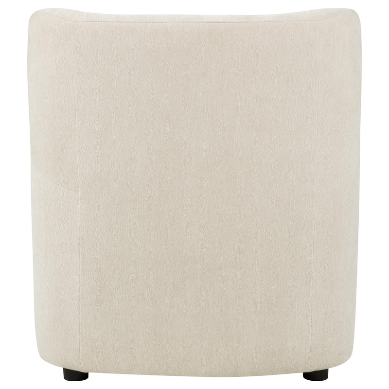 Duvall Contemporary Fabric Deep-Seated High-Back Accent Chair Beige