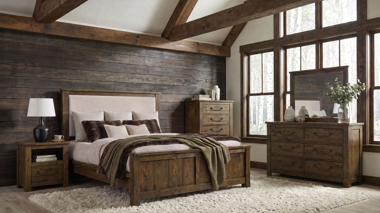 Doherty 5-piece California King Bedroom Set Rustic Brown