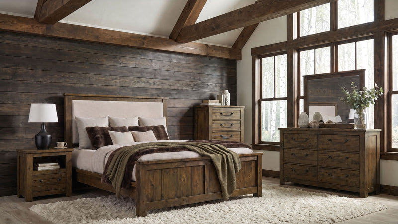 Doherty Rectangular Dresser Mirror Rustic Brown
