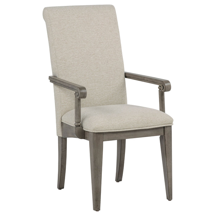 Cresswell 7-piece 104-inch Extension Dining Set Weathered Taupe