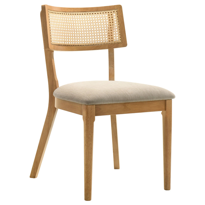 Fabra 7-piece 79-inch Rectangular Dining Set Honey Wheat