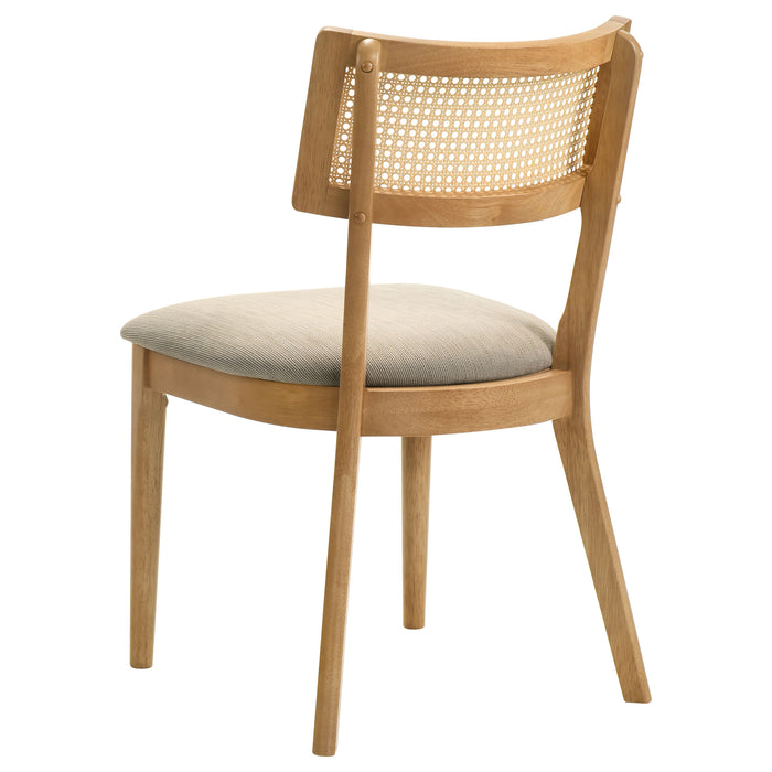 Fabra 7-piece 79-inch Rectangular Dining Set Honey Wheat
