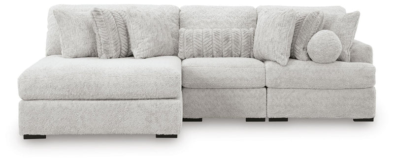 Cuddle Plush 3-Piece Sectional with Chaise